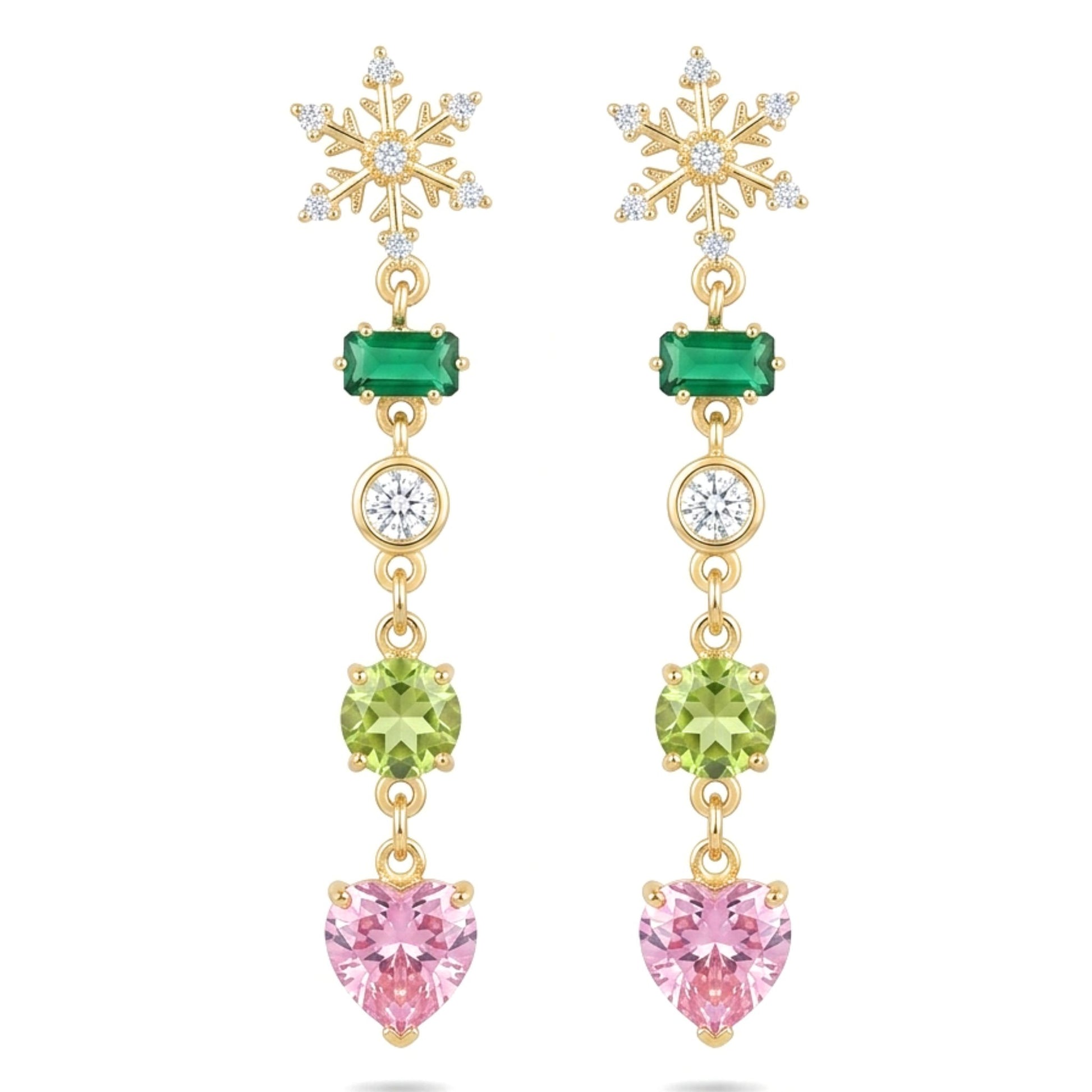 Pendientes Acero inoxidable dorado chapado oro 14ktes circonitas color engastadas diseño joyería osnor moda moderno fiesta fashion glamour lujo elegante diario boda 