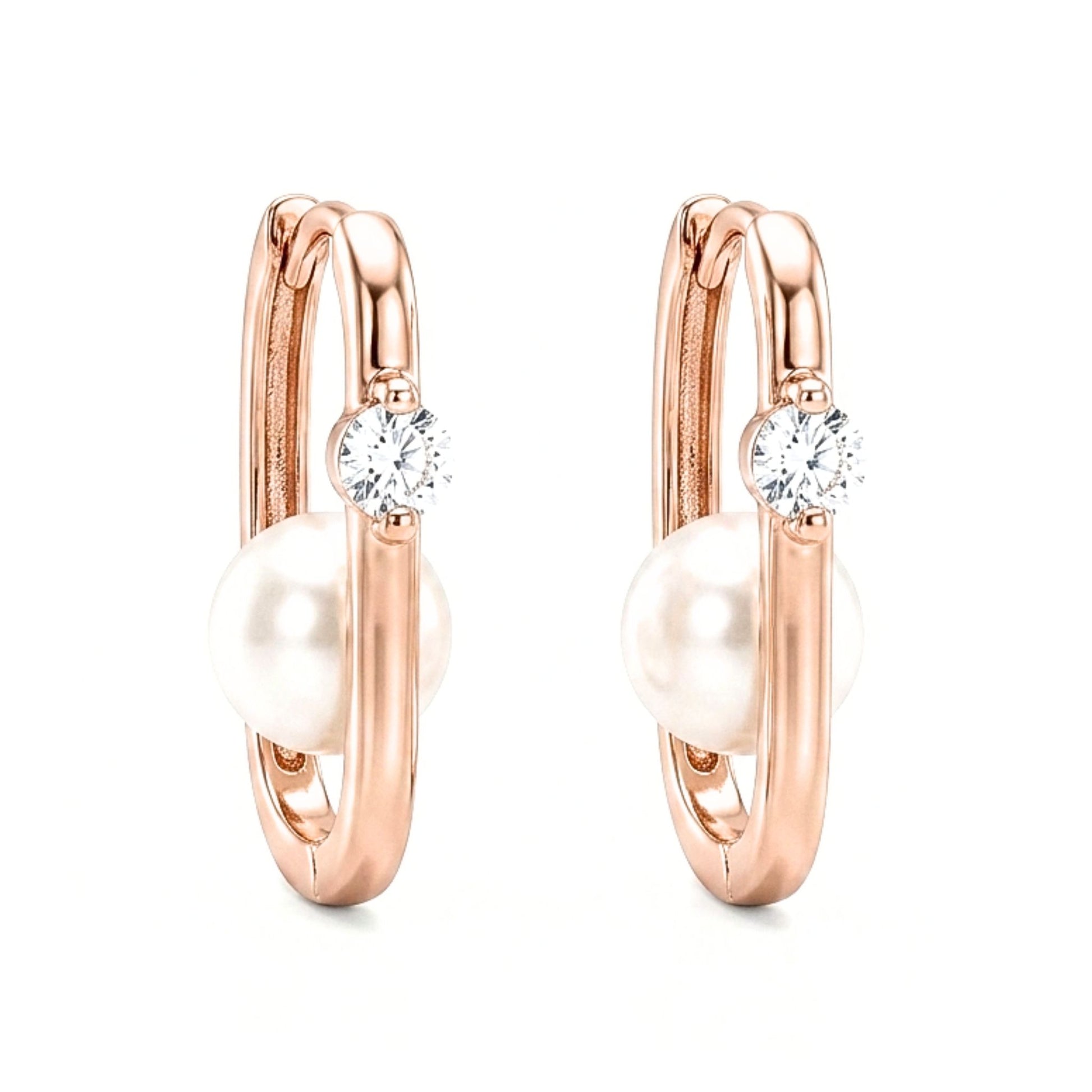 Pendiente aros argollas mujer diseño joyería osnor moda moderno elegante boda fiesta glamour lujo elegante diario boda acero inoxidable rosa joyería osnor 