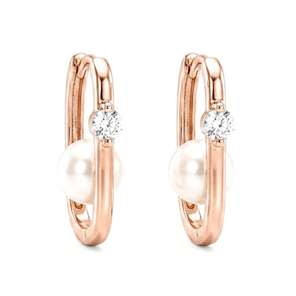 Pendiente aros argollas mujer diseño joyería osnor moda moderno elegante boda fiesta glamour lujo elegante diario boda acero inoxidable rosa joyería osnor 