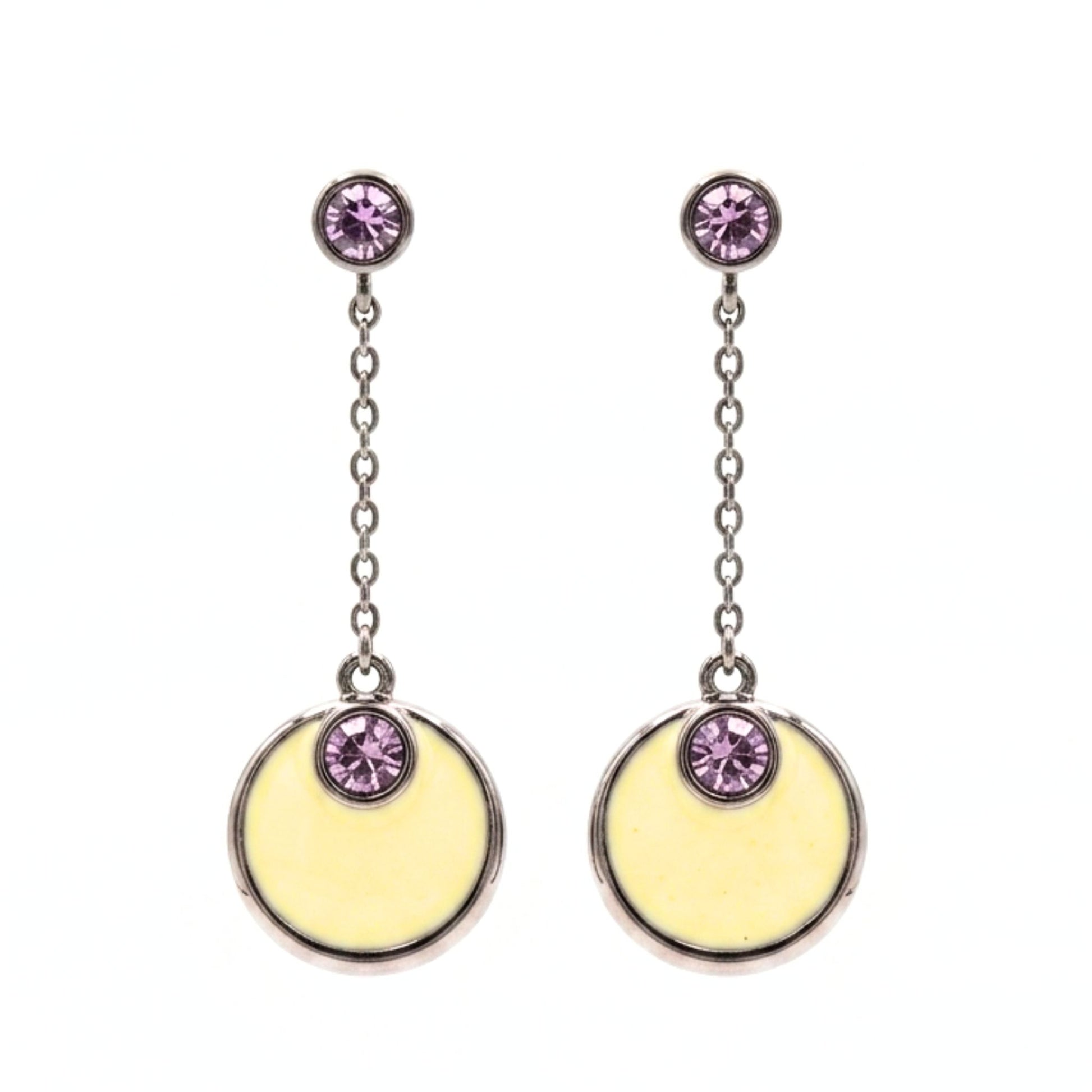 Pendientes Acero inoxidable plateado mujer diseño joyería osnor moda 