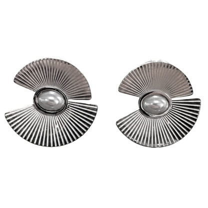 Pendientes Acero inoxidable plateado mujer diseño joyería osnor moda 