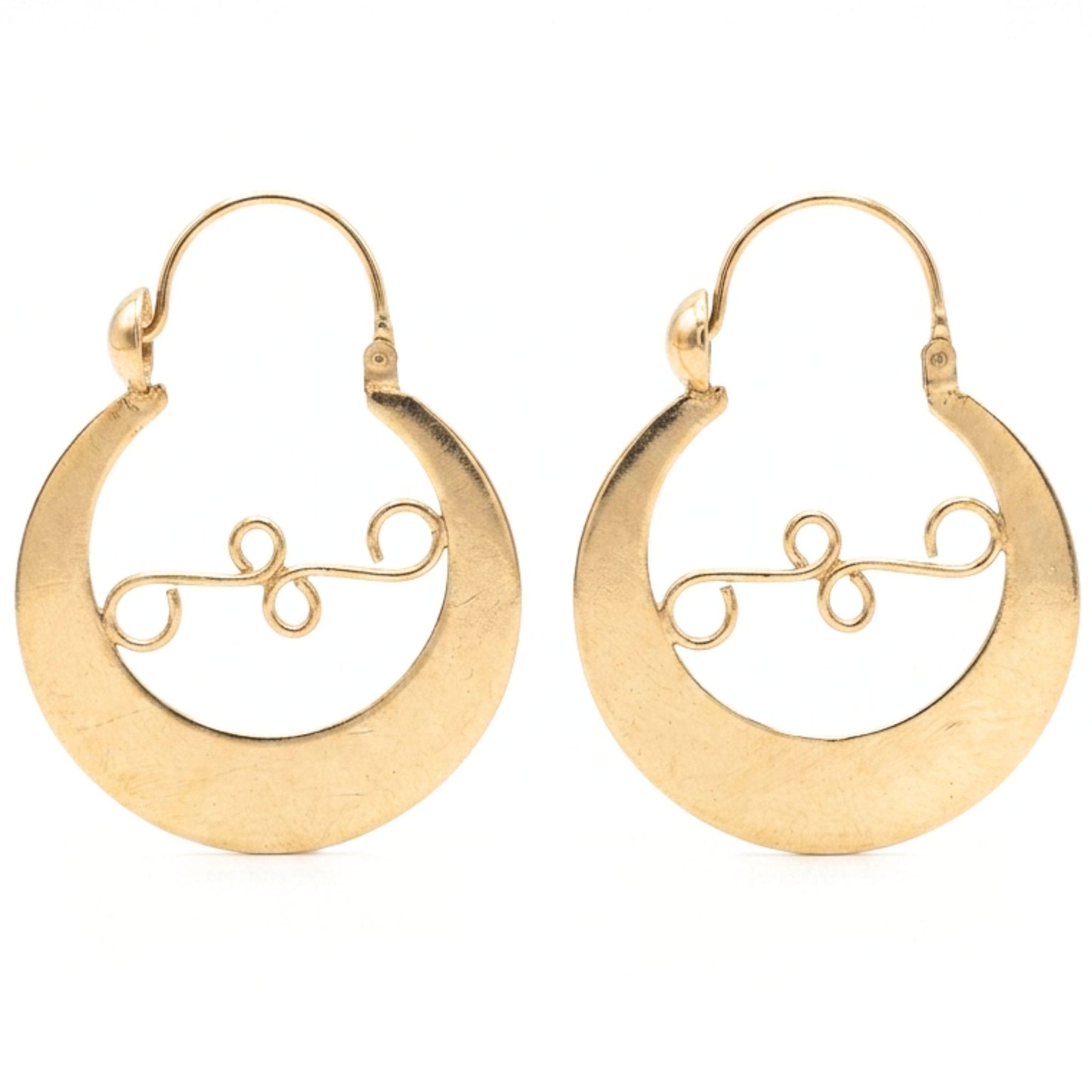 Pendientes aros argollas canarias plata mujer volumen doradas diseño joyería osnor moda moderno elegante boda fiesta glamour lujo diario lisa brillo 