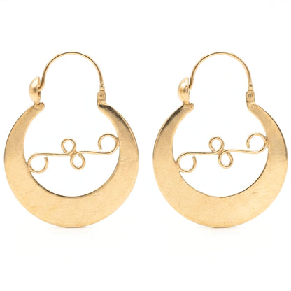 Pendientes aros argollas canarias plata mujer volumen doradas diseño joyería osnor moda moderno elegante boda fiesta glamour lujo diario lisa brillo 