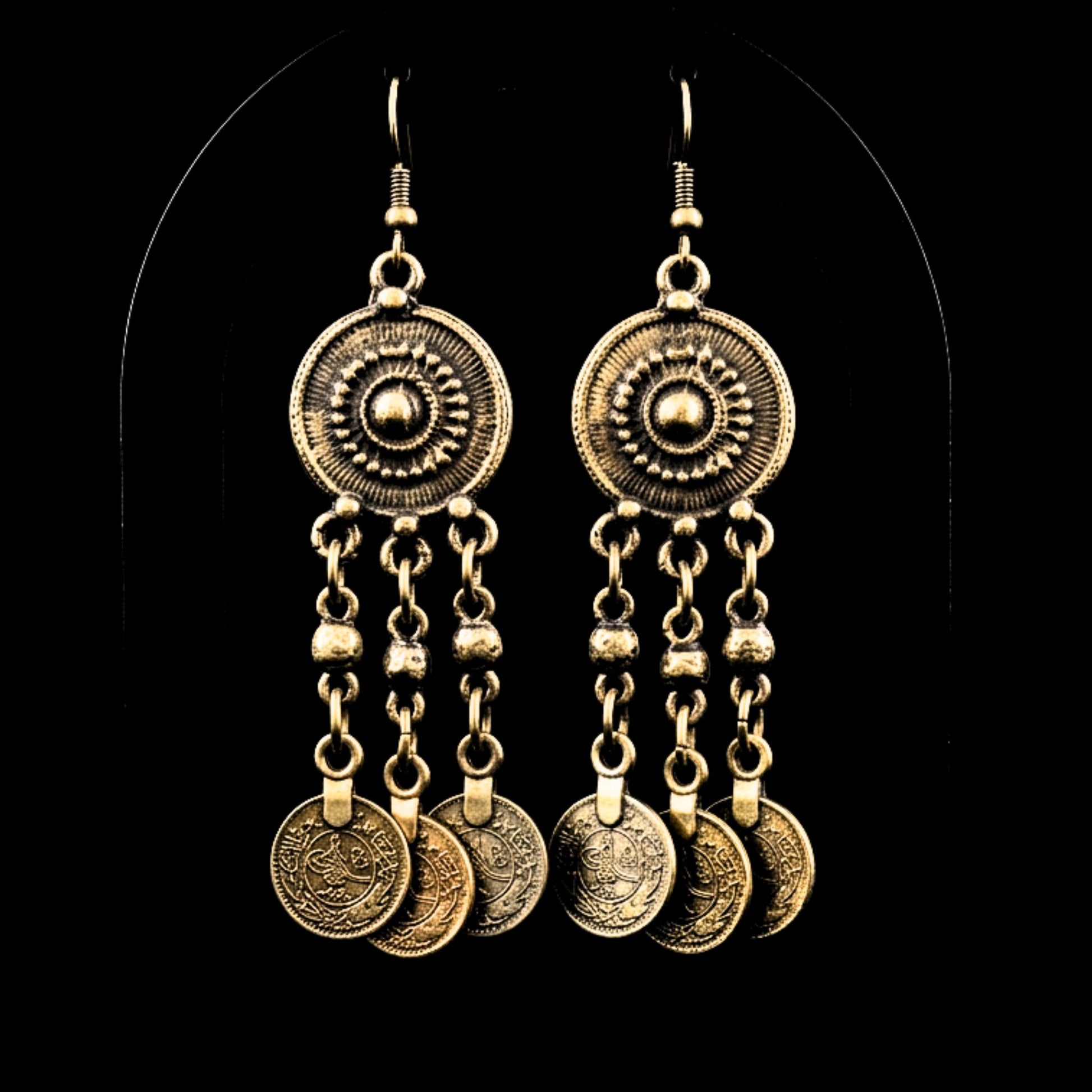 pendiente de bronce exclusivo joyeria osnor zamak