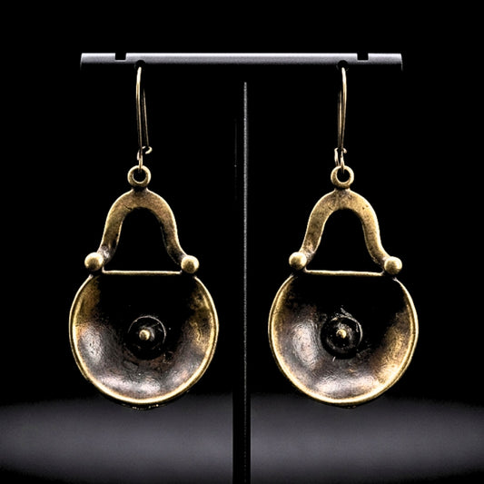 pendiente de bronce arte exclusivo joyeria osnor  zamak