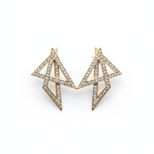 Pendientes fondo blanco puro