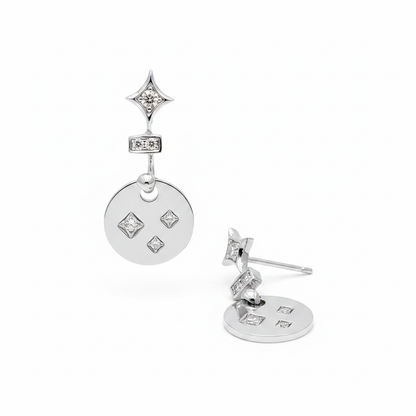 Pendientes fondo blanco