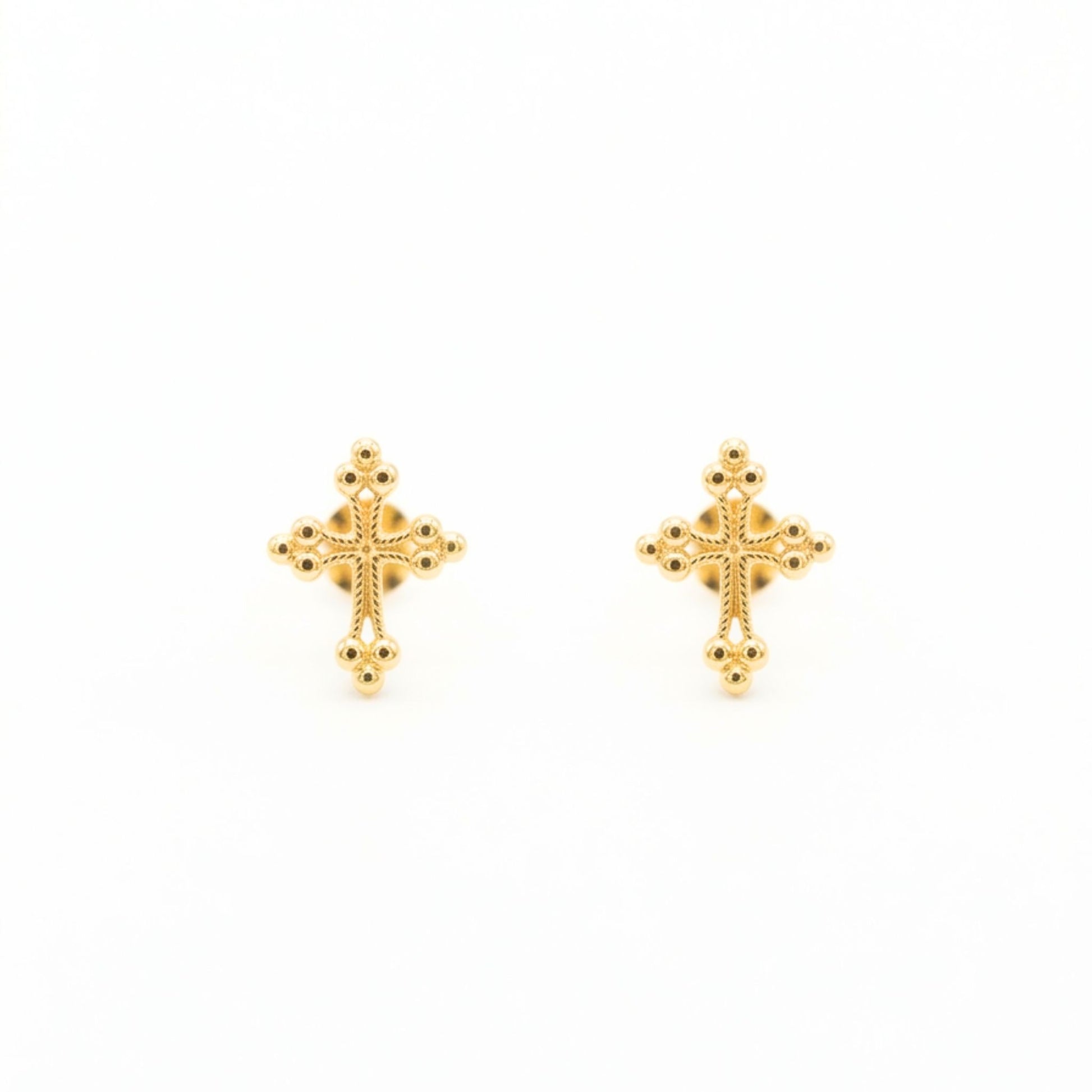 Pendientes de plata baño de oro dorados diseño joyería osnor cruz 