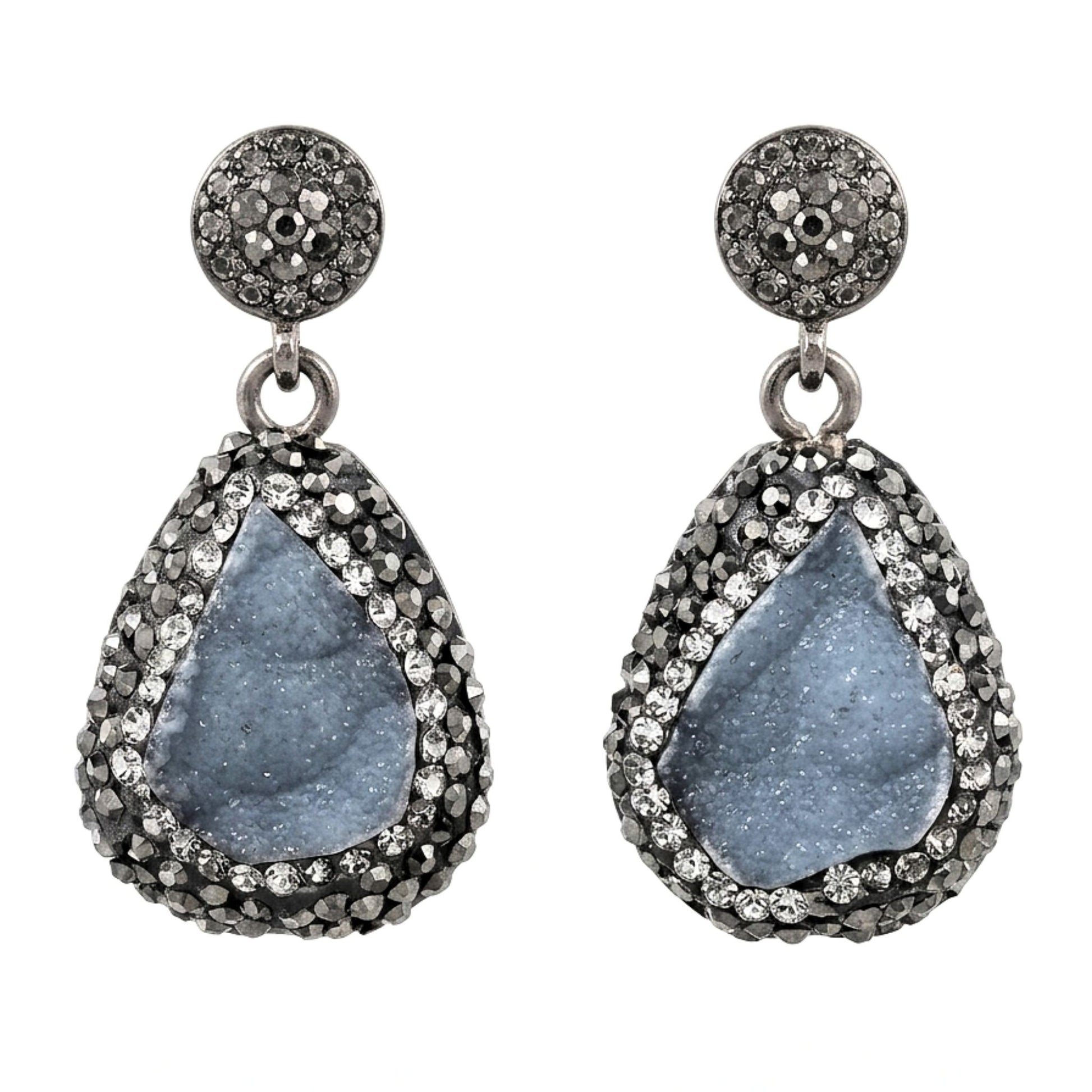 Pendientes de plata y bronce mujer volumen largos diseño mujer joyería osnor moda moderno elegante boda fiesta fashion glamour lujo exclusivo único 