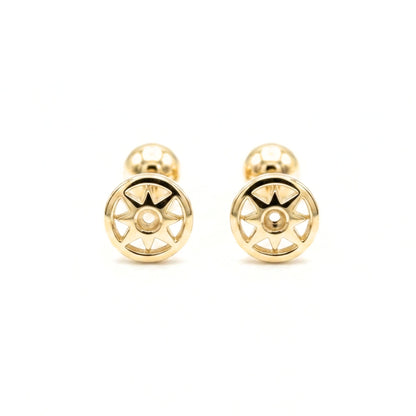 Pendientes de plata baño de oro dorados diseño joyería osnor bebe niña adolescentes comunión diario elegante 
