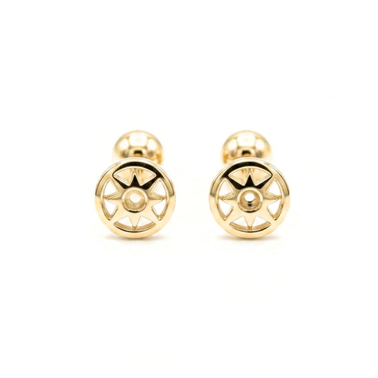 Pendientes de plata baño de oro dorados diseño joyería osnor bebe niña adolescentes comunión diario elegante 