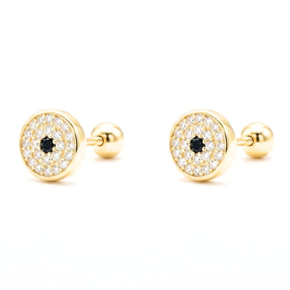 Pendientes de plata baño de oro dorados diseño joyería osnor 