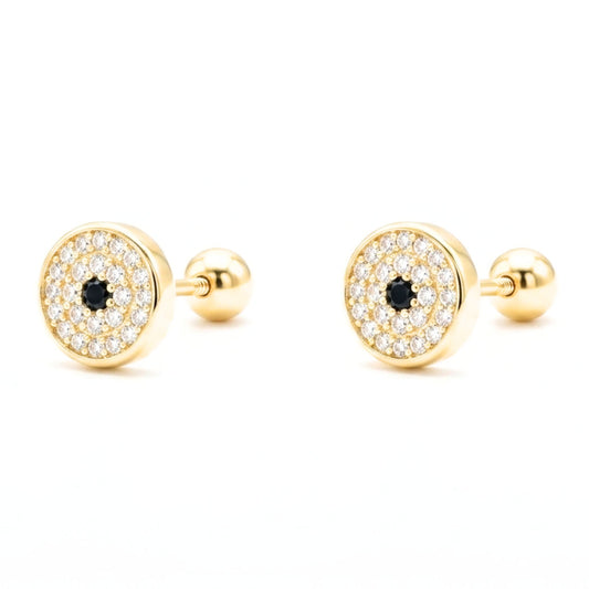 Pendientes de plata baño de oro dorados diseño joyería osnor 