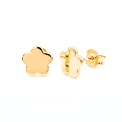 Pendientes de plata baño de oro dorados diseño de joyería Osnor 