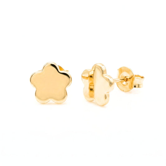 Pendientes de plata baño de oro dorados diseño de joyería Osnor 