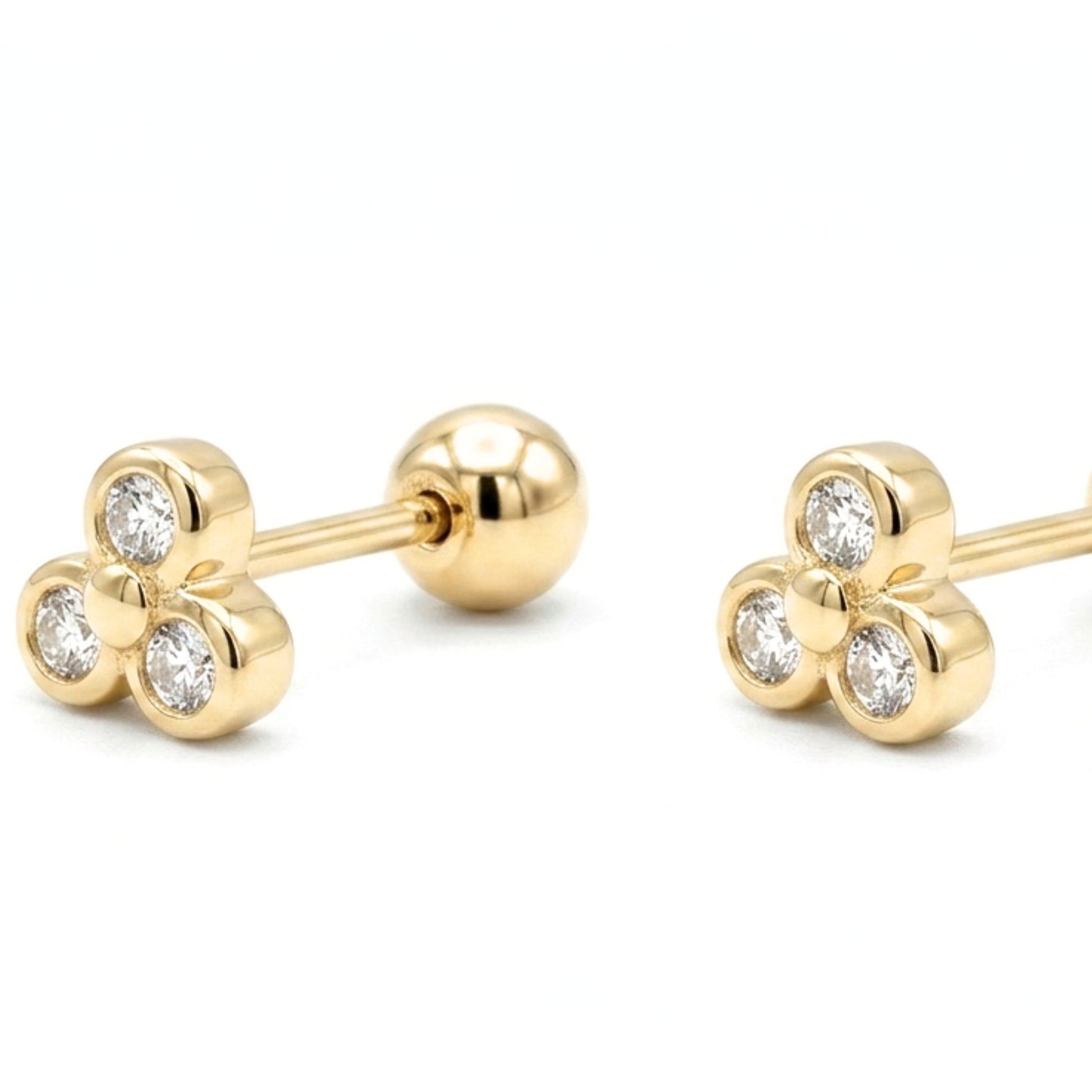 Pendientes de plata baño de oro dorados diseño joyería osnor moda 
