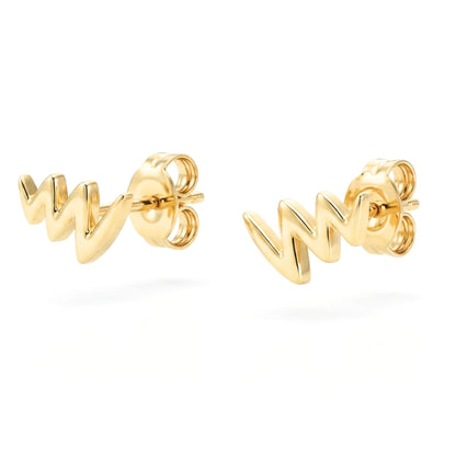 Pendientes de plata baño de oro dorados diseño joyería osnor 