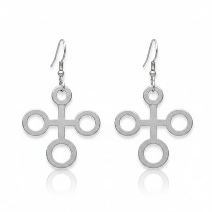 pendiente zamak cruz exclusivo joyeria osnor zamak