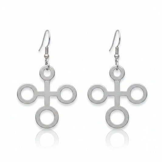 pendiente zamak cruz exclusivo joyeria osnor zamak