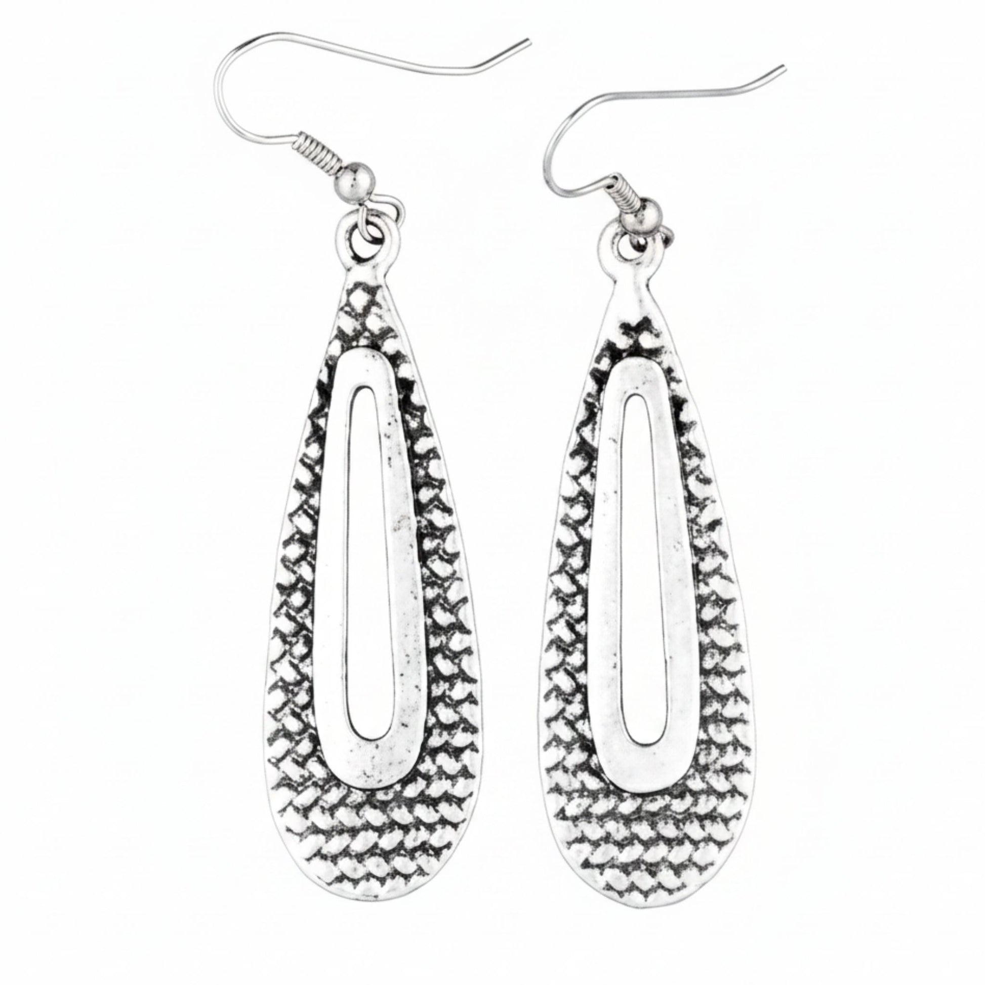 pendiente forma gota exclusivo joyeria osnor zamak
