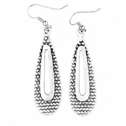 pendiente forma gota exclusivo joyeria osnor zamak
