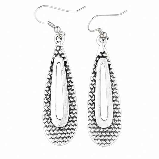 pendiente forma gota exclusivo joyeria osnor zamak