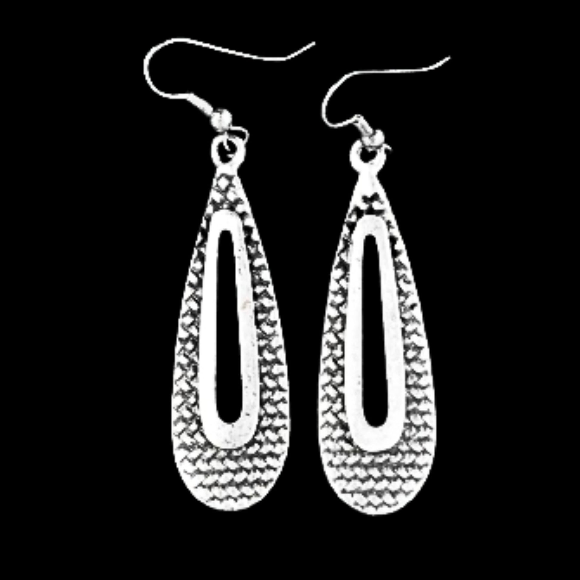 pendiente forma gota exclusivo joyeria osnor zamak
