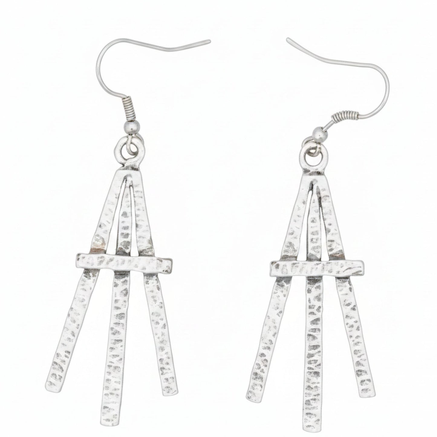 Pendientes Zamak Largos Geométricos Articulados Diseño Exclusivo Hipoalergénicos. Joyeria Osnor
