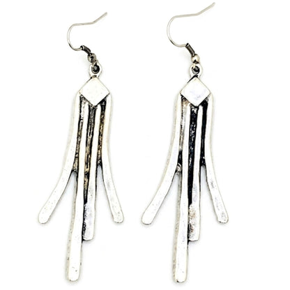 Pendientes Zamak Largos Lisos Diseño Minimalista Hipoalergénicos. Joyeria Osnor