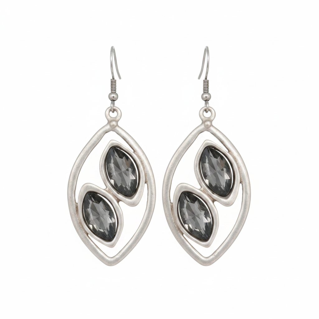 Pendientes Zamak Circonitas  Diseño Exclusivo Fashion.Joyeria Osnor