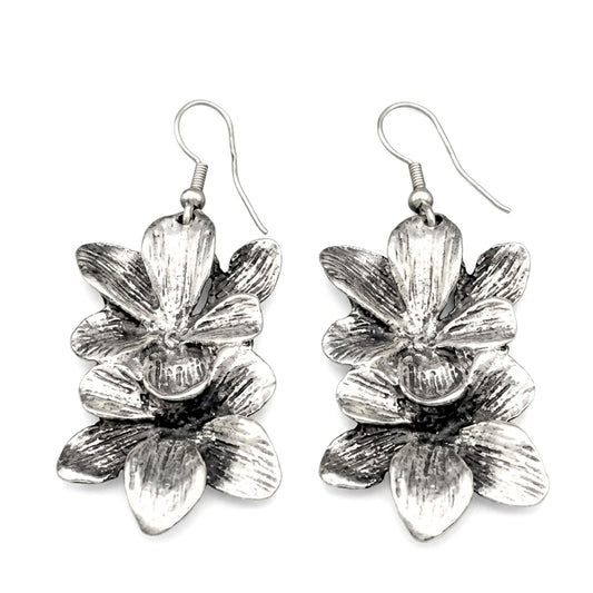 Pendiente zamak mujer volumen hipoalergénico plateado aleación cierre hippie largos diseño mujer joyería osnor moda moderno elegante boda fiesta fashion diario boda glamour lujo exclusivo 