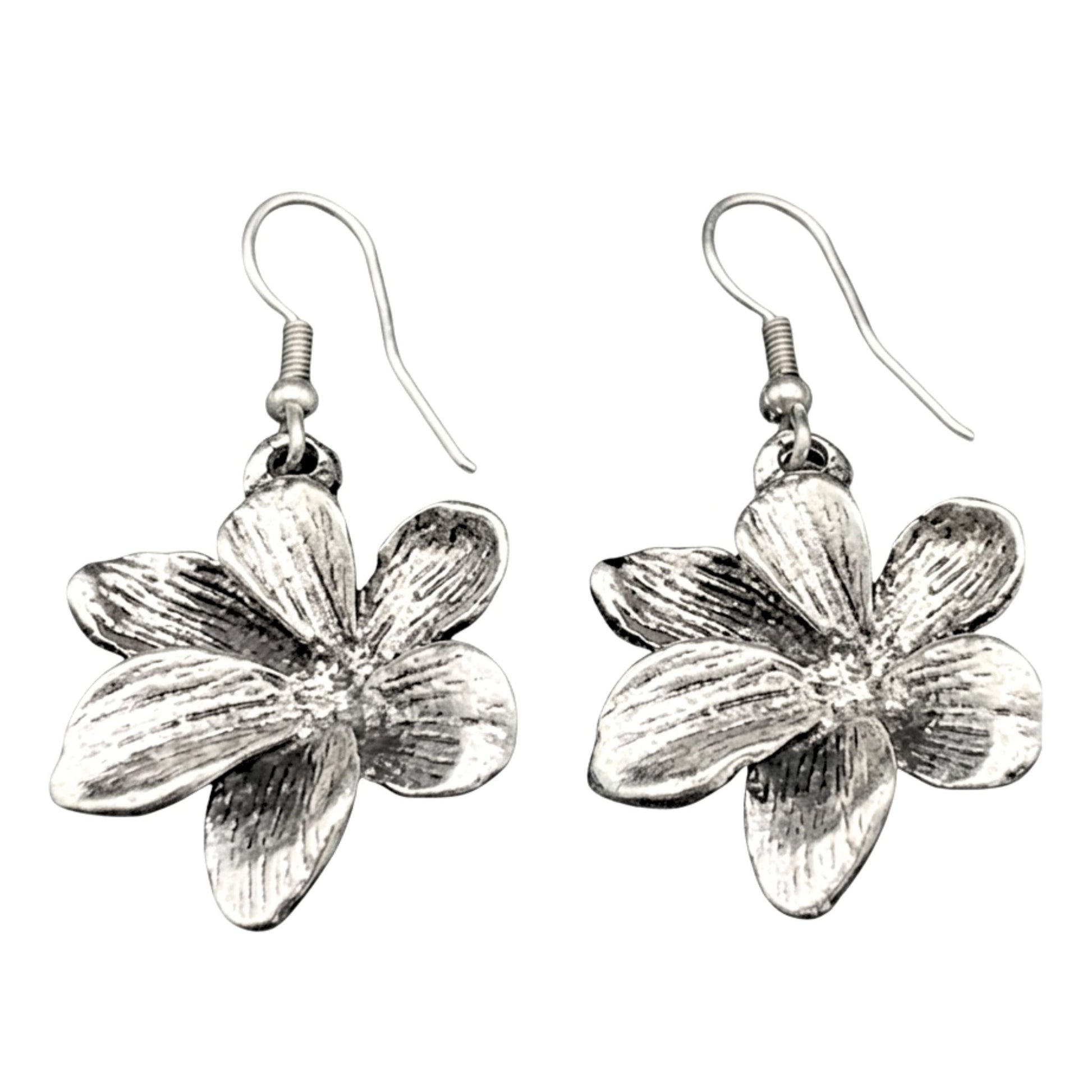Pendientes de zamak mujer volumen hipoalergénico plateado aleación cierre hippie envejecido vintage volumen diseño joyería osnor moda moderno elegante boda fiesta glamour lujo exclusivo único 