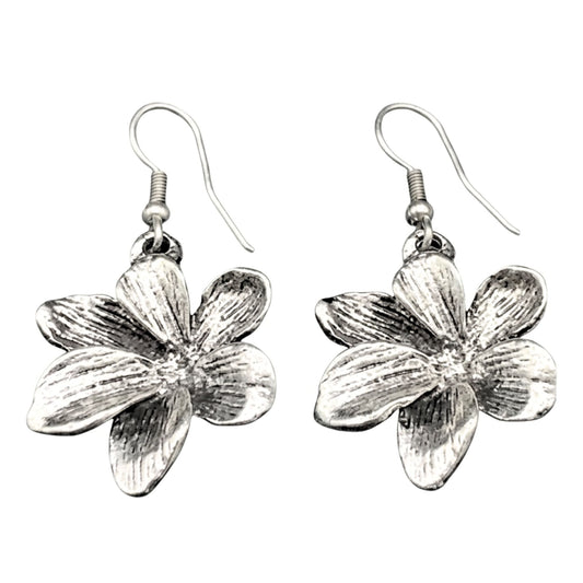 Pendientes de zamak mujer volumen hipoalergénico plateado aleación cierre hippie envejecido vintage volumen diseño joyería osnor moda moderno elegante boda fiesta glamour lujo exclusivo único 