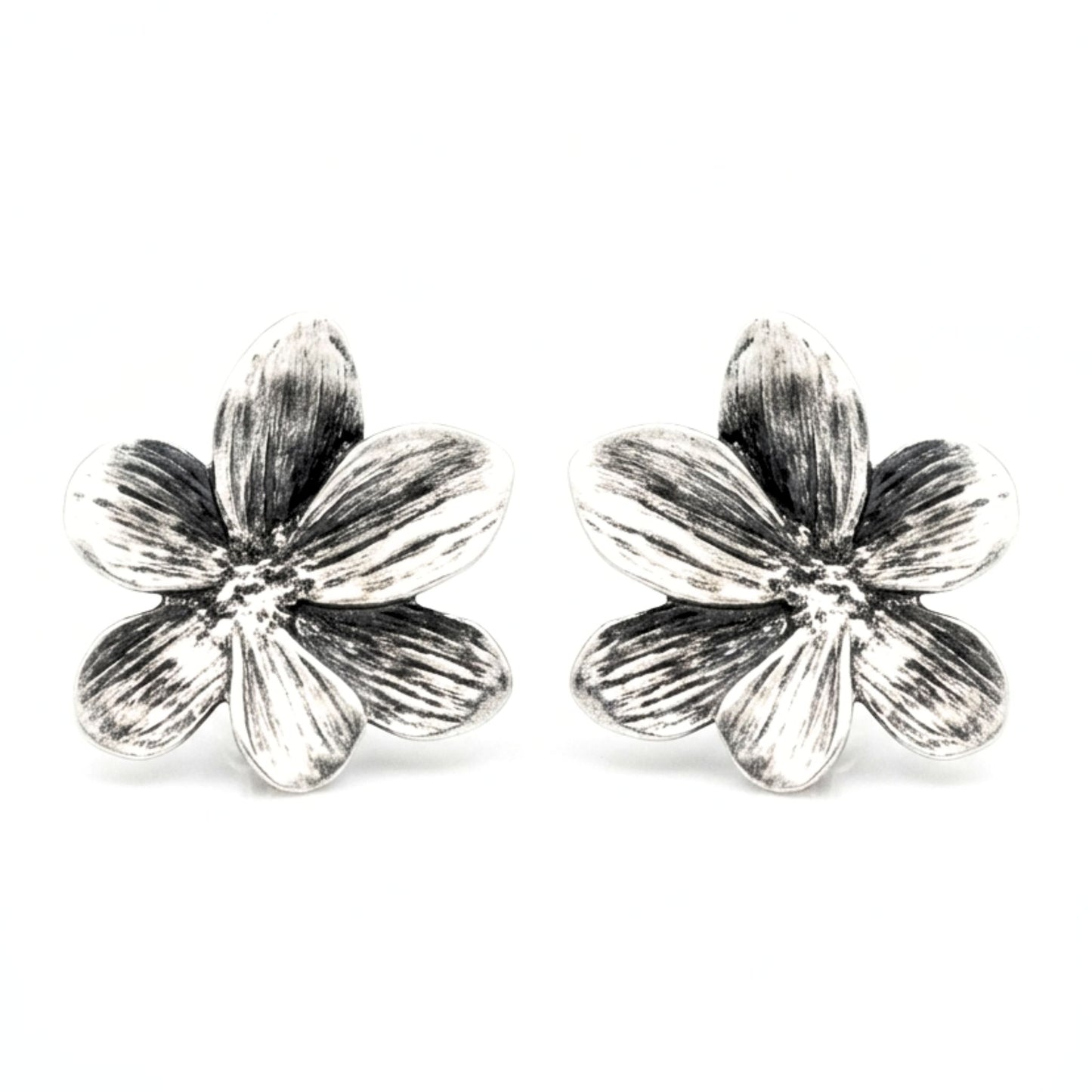 Pendientes de zamak mujer volumen hipoalergénico plateado aleación cierre presion volumen exclusivo único diseño joyería osnor moda moderno elegante boda fiesta glamour lujo 