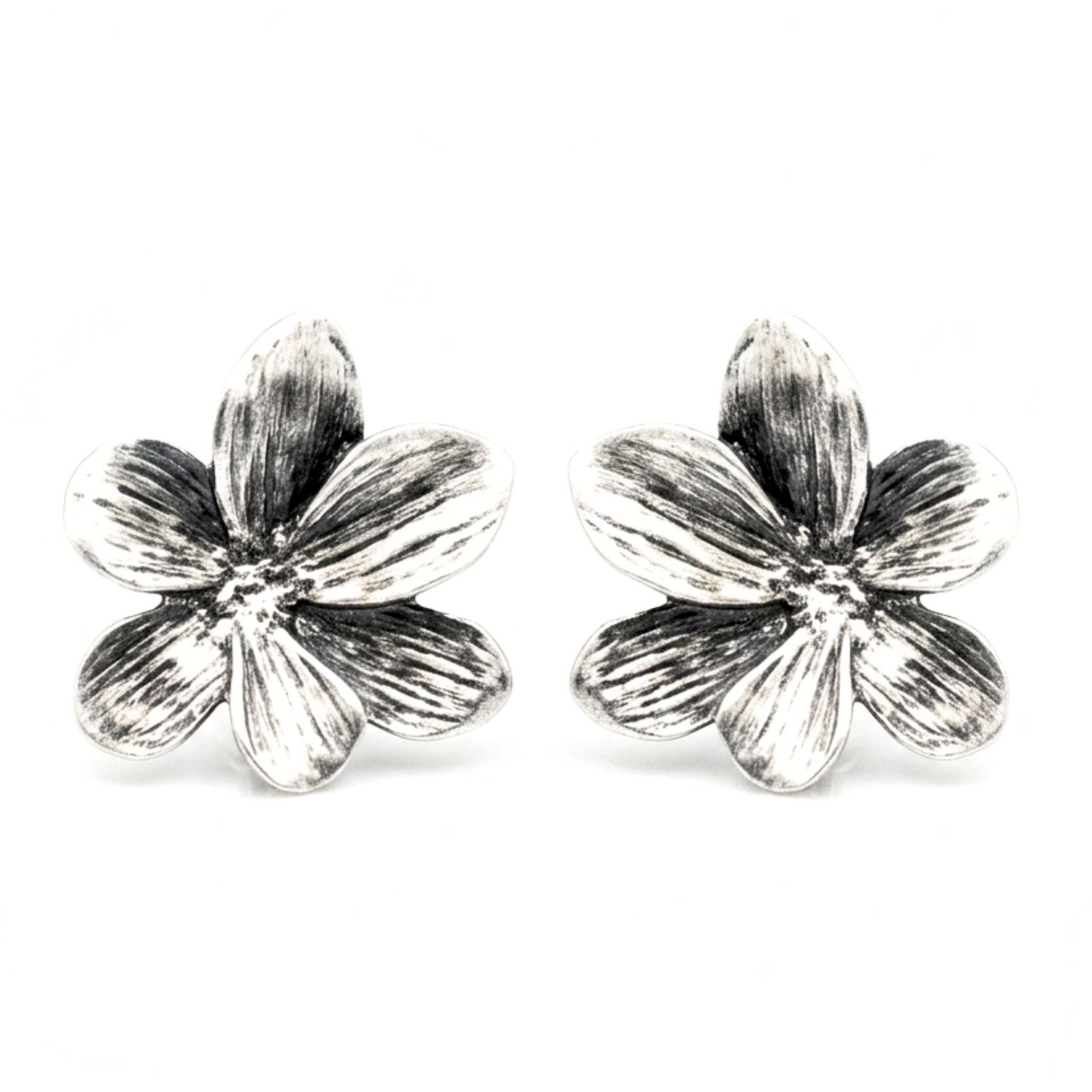 Pendientes de zamak mujer volumen hipoalergénico plateado aleación cierre presion volumen exclusivo único diseño joyería osnor moda moderno elegante boda fiesta glamour lujo 