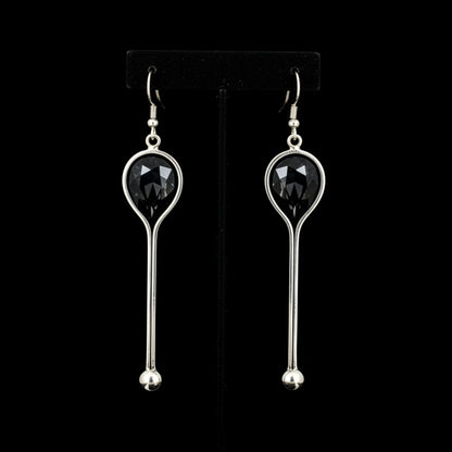 pendiente largos hipoalergenico zamak y circonta color forma de gota joyeria osnor zamak