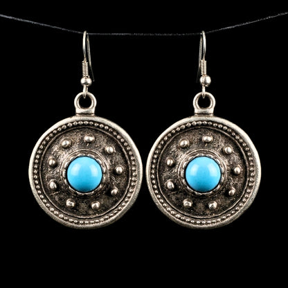 pendiente zamak turquesa exclusivo joyeria osnor zamak