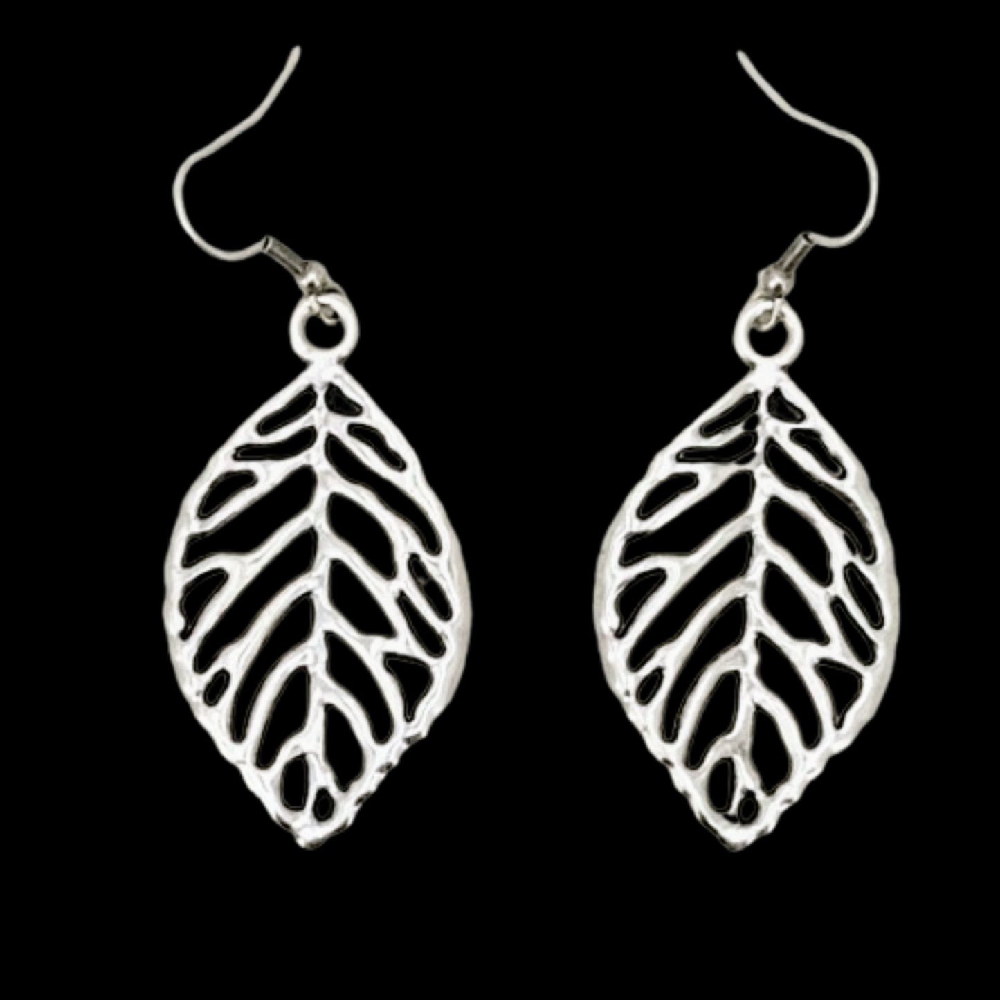 pendiente de zamak hoja exclusivo joyeria osnor zamak
