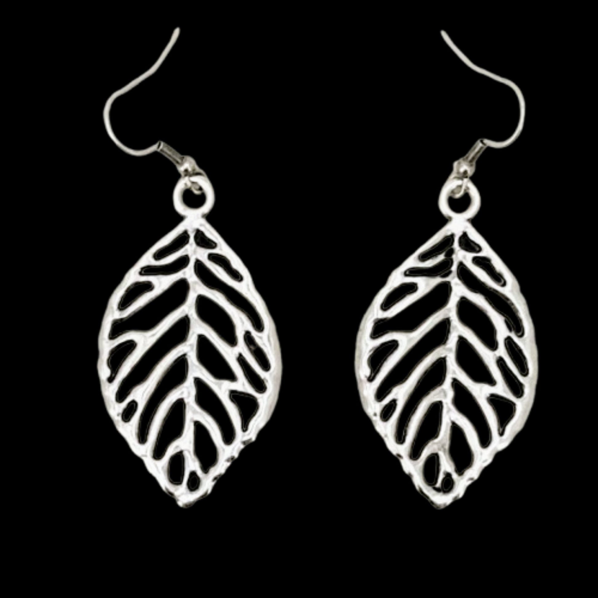 pendiente de zamak hoja exclusivo joyeria osnor zamak