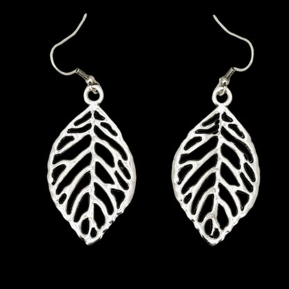 pendiente de zamak hoja exclusivo joyeria osnor zamak