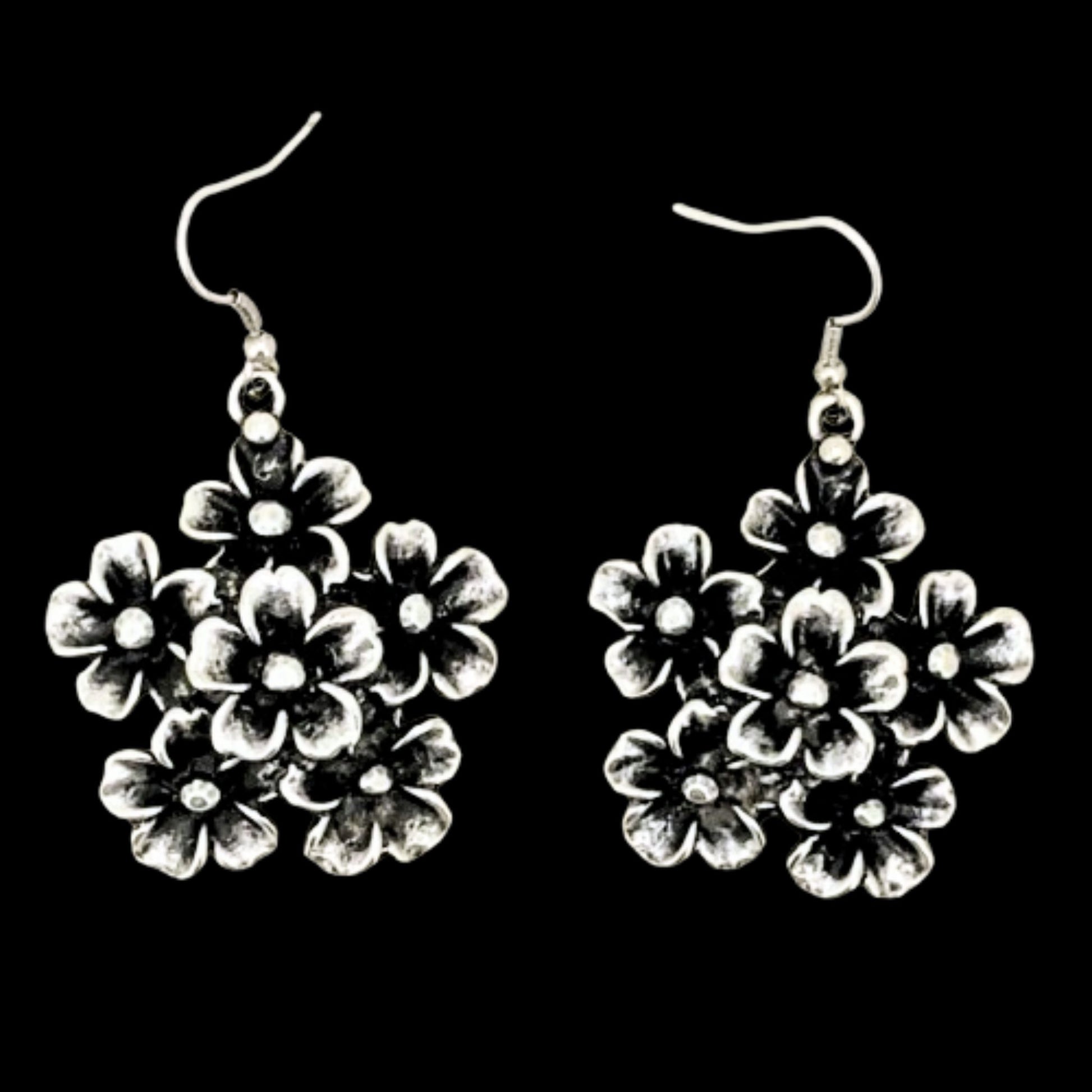 pendiente flor trebol exclusivo joyeria osnor zamak