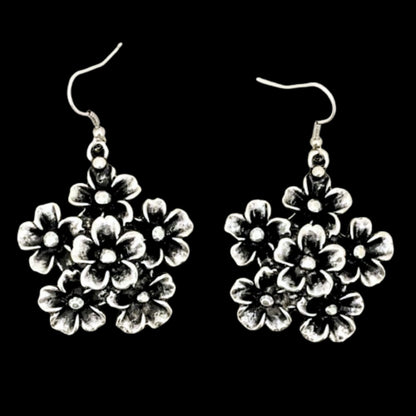 pendiente flor trebol exclusivo joyeria osnor zamak