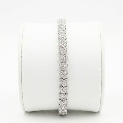 Pulsera de acero inoxidable plateado mujer diseño joyería osnor 
