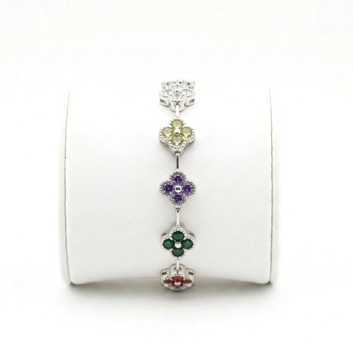 Pulsera de acero inoxidable plateado mujer diseño joyería osnor 