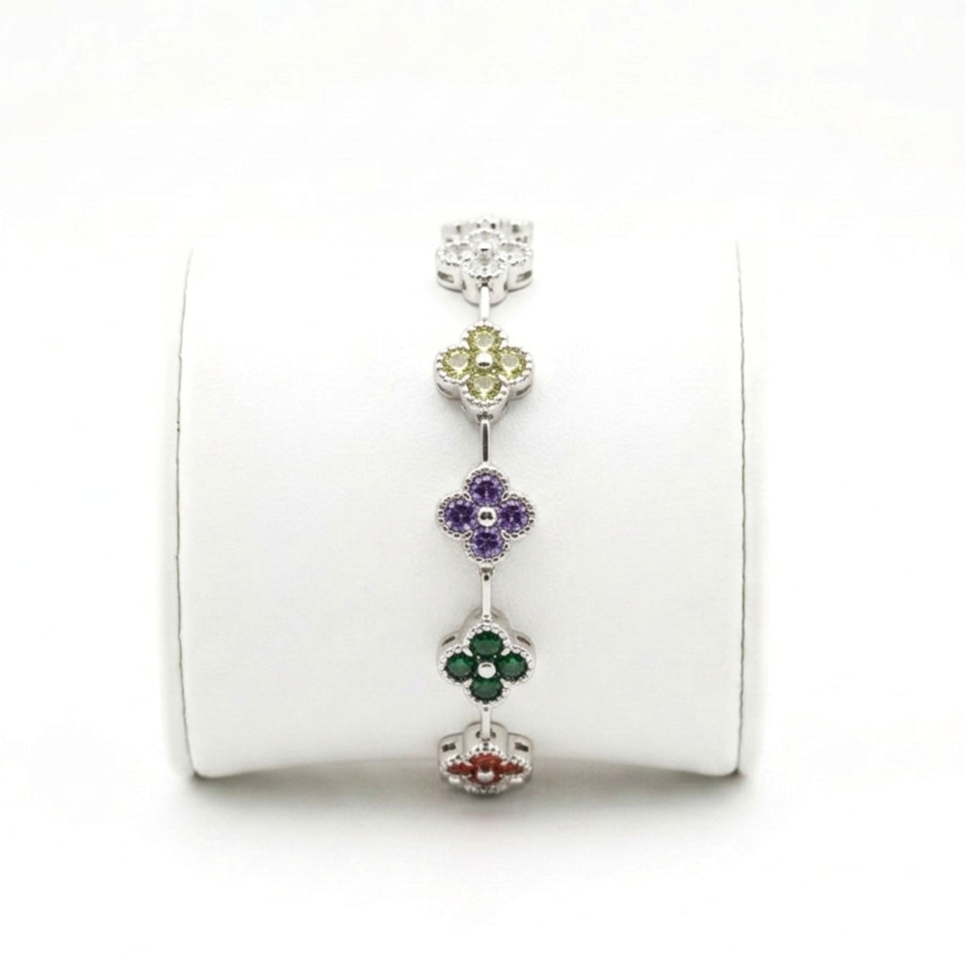 Pulsera de acero inoxidable plateado mujer diseño joyería osnor 