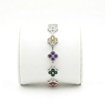 Pulsera de acero inoxidable plateado mujer diseño joyería osnor 