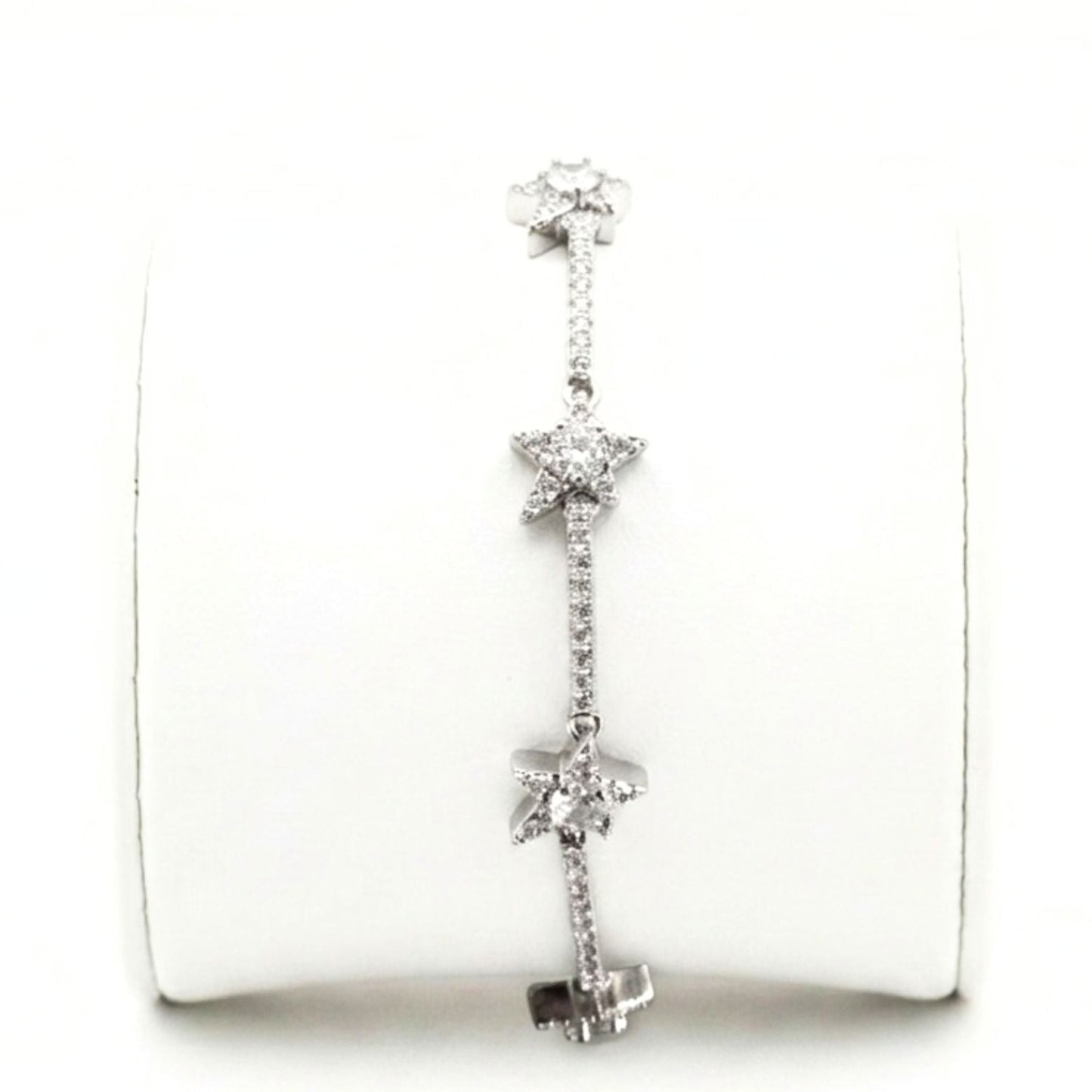 Pulsera de acero inoxidable plateado mujer diseño joyería osnor 