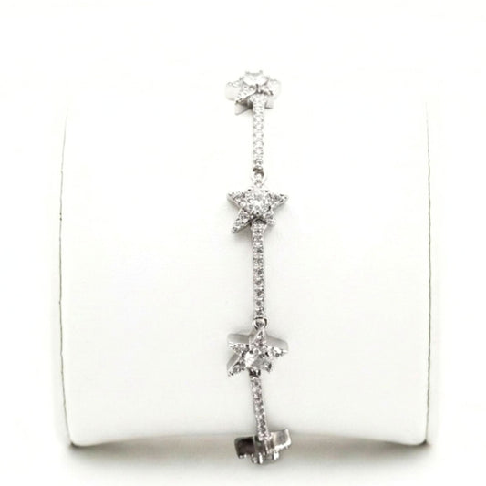 Pulsera de acero inoxidable plateado mujer diseño joyería osnor 