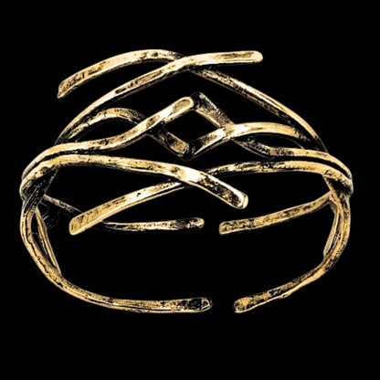 brazalete bronce diseño exclusivo escultura joyeria osnor zamak