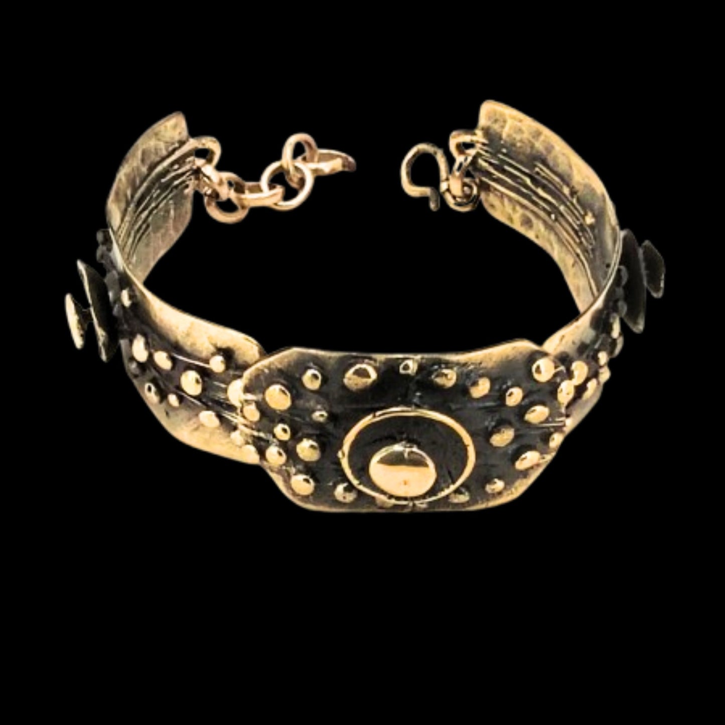 brazalete de bronce diseño exclusivo joyeria osnor zamak
